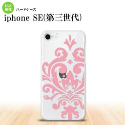 iPhoneSE 3 iPhoneSE 3 スマホケース ハードケース ダマスク D ピンク メンズ レディース nk-ise3-1033
