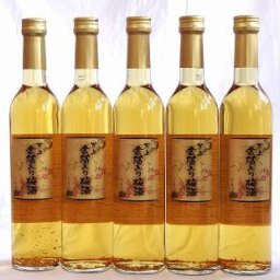 5本セット　万上　金箔入り梅酒　500ml×5本