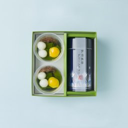 宇治抹茶ゼリー2個とグリーンティーセット【ラッピング・熨斗対応可】／抹茶 あんみつ デザート 和風 和スイーツ 抹茶ラテ おやつ お茶とお菓子 感謝 お礼 誕生日 記念日 子供 大人 リラックス 息抜き 上品 なめらか 濃厚 おいしい 甘いもの好き 抹茶好き ソーシャルギフト できたて発送
