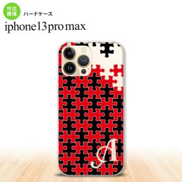 iPhone13ProMax iPhone13 Pro Max ケース ハードケース パズル 黒 赤 +アルファベット iPhone13 プロ マックス 6.7インチ おしゃれ かわいい メンズ レディース キッズ デザインたくさん nk-i13pm-1204i