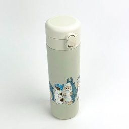 mofusand もふさんど ステンレスワンプッシュボトル 480ml （鮫図鑑） 水筒 キッチン