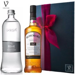 ウイスキー ギフト ハイボール ウイスキー ギフト シングルモルト ボウモア 12年 [正規品 700ml]【ルリージア 炭酸水 イタリア ピエモンテ 炭酸 水 スパークリングウォーター 】リボン包装