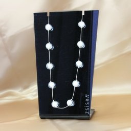 パール調ネックレス　ABISTE　アビステ　アクセサリー　ネックレス　レジン　【ZSiSKA】≪FLOATING PEARLS≫レジンネックレス