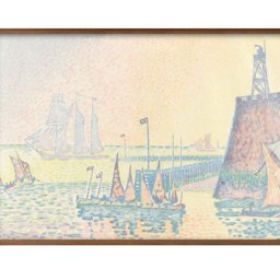 ポール シニャック 夕暮れ A3 サイズ ポスター アート おしゃれ 絵画 インテリア 北欧 イラスト マット紙 艶消し アートパネル 額 フレーム デザイン 壁掛け ギフト 新築祝い ディスプレイ 引越し祝い　新生活　空間デザイン 
