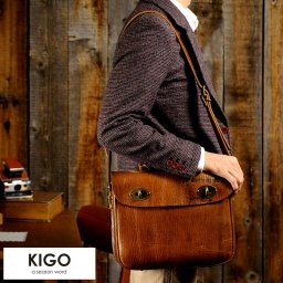 KIGO ハーフフラップ 2wayショルダーバッグ Sサイズ BULL