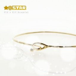 ブレスレット バングル レディース ゴールド K18 / K10