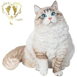 送料無料  大きなサイズで【サイベリアン】ハイエンドキャット　 CAT　本物そっくり  玄関】ガーデン 雑貨 オーナメント  おしゃれ置物 樹脂 お出迎え  おうち時間 WooBia