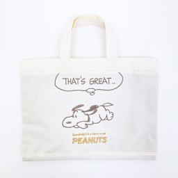 スヌーピー 刺しゅうミニレッスントートバッグ GREAT SNOOPY