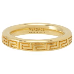 ヴェルサーチェ Versace エングレイブド グリークキー リング 指輪 DG56785-DJMT-D00O アクセサリー ジュエリー レディース メンズ ユニセックス ゴールド