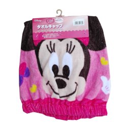 シャワーやプールの後にぴったり！濡れた髪もすっぽり包み込むタオルキャップ 【ミニー】 ビサイド ミニー シャワーキャップ 約23×57cm