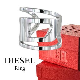 ディーゼル リング 指輪 幅広 メンズ レディース ユニセックス ステンレス 9号～20号 シンプル おしゃれ ブランド アクセサリー 誕生日 結婚記念日 プレゼント 夫 妻 彼氏 彼女 ギフト シルバーアクセサリー DIESEL 成人 卒業 入学