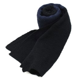 カシウエア KASHWERE マフラー SC-001-827-111 マイクロファイバー スカーフ ショール ストール マフラー メンズ レディース NAVY+BLACK ネイビー+ブラック