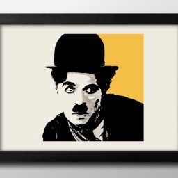 チャーリー チャップリン A3 サイズ ポスター アート おしゃれ 絵画 インテリア 北欧 イラスト マット紙 艶消し アートパネル 額 フレーム デザイン 壁掛け ギフト 新築祝い ディスプレイ 引越し祝い　新生活　空間デザイン 