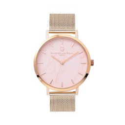 日本正規品 クリスチャンポール 腕時計 手表 レディース 母の日 おしゃれ かわいい 誕生日 プレゼント マーブル チェリーピンク メッシュ 仕事用 ブランド 時計 結婚式 結婚祝い 女友達 女性 妻 奥さん 母 記念日 ギフト 成人 卒業 入学