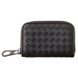 ボッテガヴェネタ BOTTEGA VENETA コインケース 473010 V4651 2006 イントレチャート ラウンドファスナー 小銭入れ ESPRESSO ダークブラウン系