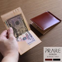 ナチュラル コードバン マネークリップ 日本製 PRAIRIE プレリー メンズ 馬革 うま ウマ 革 コードヴァン 本革 革 男女兼用 男性 カード入れ 札入れ 財布 誕生日 彼氏 プレゼント 就職祝い 4FA (09000533-mens-1r)