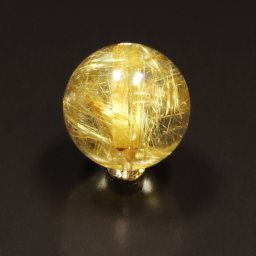 【一点物の贈り物】 高級感あふれる天然石ブレスレット［金針の宝庫です］16mm 一点物 1粒売り ゴールド タイチンルチル パワー充填の赤座布団 祈願桐箱付 水晶のお守り 必勝祈願 京海堂 SPr22 父の日ギフト 男性への贈り物 金運のお守り