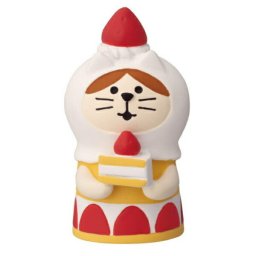 デコレ(DECOLE) コンコンブル 洋菓子コンブルジャンボないちごフェア ねこずきん ショートケーキ フィギュア 置物