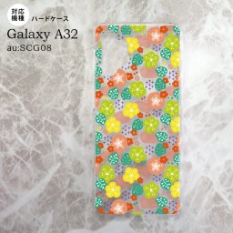SCG08 Galaxy A32 ケース ハードケース 花柄 春 ピンク nk-a32-1705