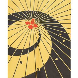 メール便送料無料　暖簾 のれん 85x150cm「和傘に花びら」95100 日本製  間仕切り カーテン タペストリー 目隠し 玄関 階段 洗面所 キッチン 台所 部屋 仕切り 棚 パントリー
