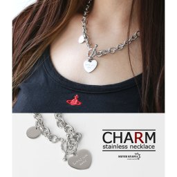 マンテル チェーンネックレス ステンレス レディース シンプル あずきチェーン シルバー silver 小豆 あずき 金属アレルギー対応 ハート コイン 父の日 女性 ペンダント