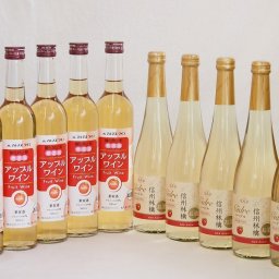 りんごワイン10本セット(信州林檎シードル アップルワイン) 500ml×10本