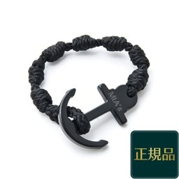 【ミアズ】 イカリ モチーフ ブレスレット MIA's Elegance Black イタリア製 プレゼント レディース メンズ ペアアクセ