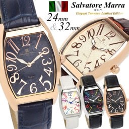 【Salvatore Marra/サルバトーレマーラ】腕時計 メンズ レディース トノー型 革ベルト レザー ウォッチ ブランド ランキング ウォッチ ギフト 父の日 ギフト