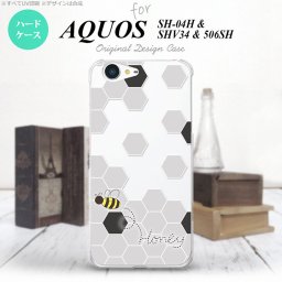 【SH04H】【スマホケース/スマホカバー】【アクオス ゼータ】SH04H スマホケース AQUOS ZETA SH04H カバー アクオス ゼータ ハニー クリア×黒 nk-sh04h-1690【メール便送料無料】