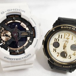 恋人たちのGショックペアウォッチ G-SHOCK BABY-G ペア腕時計 カシオ 2本セット アナデジ GA-110RG-7AJF BGA-151EF-1BJF お揃い プレゼント   ラッピング無料 新品 メッセージカード手書きします 