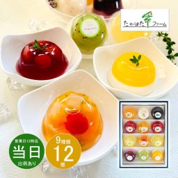 お中元 お返し 内祝い ギフト 洋菓子 たかはたファーム ダブルテイスト・フルーツゼリー12個詰合せ SC-12  送料無料