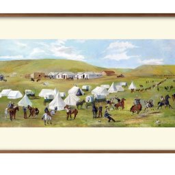 チャールズ マリオン ラッセル Cowboy Camp During the Roundup A3 サイズ ポスター アート おしゃれ 絵画 インテリア 北欧 イラスト マット紙 艶消し アートパネル 額 フレーム デザイン 壁掛け ギフト 新築祝い ディスプレイ 引越し祝い　新生活　空間デザイン 