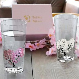 温度をデザインに冷感さくら桜ビールグラスペアセット丸モ高木陶器お酒おしゃれな酒器！母の日父の日祝い 敬老の日退職祝い敬老の日 母の日 父の日 お歳暮お中元