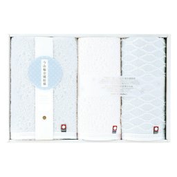 実りの秋の贈り物 フェイスタオル&ウォッシュタオル2P 今治輪奈織紋様 フェイスタオル:34×75cm、ウォッシュタオル:34×35cm 0.4kg 綿100%