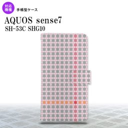 sense7 sense7 手帳型スマホケース カバー 花十時 ピンク 2022年 11月発売 nk-004s-sens7-dr1353
