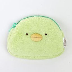 すみっコぐらし ぺんぎん？ モフモフ ポーチ すみっこぐらし 化粧ポーチ 小物入れ  緑