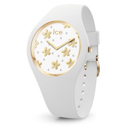 2年保証 新品 40mm ICE WATCH アイスウォッチ ICE flower アイス フラワー 腕時計 016667 SWAROVSKI スワロフスキー Medium ミディアム メンズ レディース ユニセックス Precious white プレシャスホワイト ホワイト 白 2H