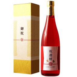 還暦祝い専用 芋焼酎 金箔入り 還暦（60歳）に贈る真っ赤な瓶のプレゼント 本格焼酎 男性 女性 上司 720ml ［化粧箱入り］ 【 退職祝い ギフト 送別会 送料無料 風呂敷包装 父 母 上】