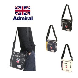 Admiral アドミラル ショルダーバッグ ADBA-03 メンズ おしゃれ かっこいい 撥水 軽量 軽い ビジネス 斜めがけ アウトドア プレゼント ギフト 実用的 ファッション 買い物 お出かけ 誕生日 父の日 敬老の日 バレンタイン 合成皮革 ブラック 黒 ネイビー 紺 ホワイト 白