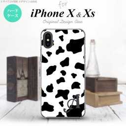 【iPhoneX】【スマホケース/スマホカバー】【アイフォンX】iPhoneX スマホケース ケース アイフォンX イニシャル 牛柄  nk-ipx-480ini【メール便送料無料】