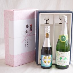 実りの秋の贈り物 感謝の贈り物ボックス瀬戸内産レモン薩摩流の炭酸リキュールと国産ワインセット(勝沼仕込みの甲州白スパークリングワインやや辛口(山梨県)720ml信州シャインマスカット＆ナイアガラスパークリング500ml