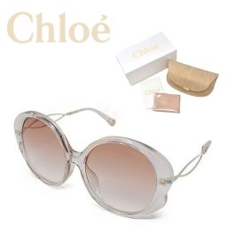 Chloe クロエ サングラス レディース ブランド アイウェア UVカット 日焼け対策 CE741SA-290 ライトブラウン 国内正規品<br>