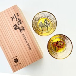 川連蒔絵グラス キラウルシ フリーグラスペア(竿燈・花火) ペアグラス グラスセット 秋田 お土産 グラス 雑貨 おしゃれ 食器