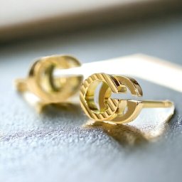 グッチ ピアス メンズ レディース ブランド GGランニング 18Kイエローゴールド 18金 スタッド 両耳用 652219 J8500 8000 イエローゴールド
