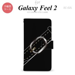 Galaxy Feel 2 手帳型 スマホ ケース カバー ギャラクシー ベルト 黒【ギャラクシー フィール 2,Galaxy,Feel,2,docomo,ドコモ,メール便 送料無料】