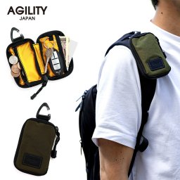 『ヴァレクキーケース』(全4色)塩縮加工ナイロン/【キーケース 財布 一体型 免許証 鍵 カラビナ スマートキー ナイロン 軽量 撥水 メンズ レディース】【AGILITY affa(アジリティアッファ)】(0792)[M便 5/5]