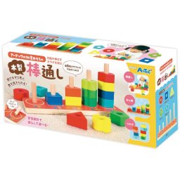 【ギフト対応無料】アーテック 木製棒通し (006780) Artec(アーテック) 木製玩具 知育玩具 出産祝い お誕生日 0歳 1歳 2歳 3歳 ※送料無料(北海道・沖縄は除く)