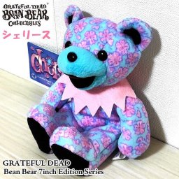 ぬいぐるみ くま GRATEFUL DEAD デッドベア シェリース グレイトフルデッド 花柄 かわいい ビーンベア 7インチ エディションシリーズ クマ Bean Bear 人形 キャラクター アメリカン インテリア 雑貨 おしゃれ 熊 メンズ 女性 レディース ギフト プレゼント