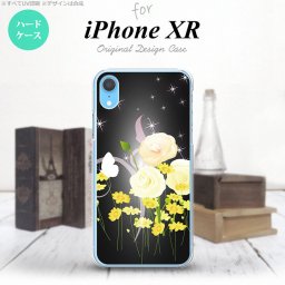 iPhoneXR iPhone XR スマホケース ハードケース 花柄 ミックス D 黒 メンズ レディース nk-ipxr-286