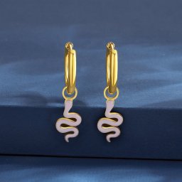 ピアス 両耳用 レディース 石なし ピンク ブラック ステンレス イエローゴールド te23062703